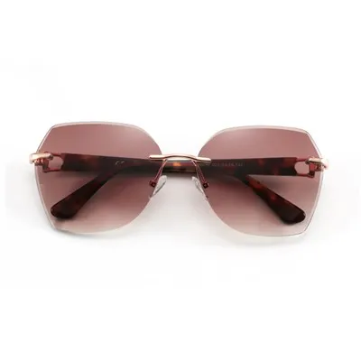 Nisa Rimless UV400 Hexagon Metal Nuċċalijiet tax-xemx